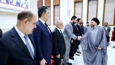 At the kind invitation of His Eminence Sayyid Ammar al-Hakim, leader of the National Wisdom Movement, to Dr. Haider al-Barzanji, head of the Naram Sin Foundation for Dialogue, and in the presence of a distinguished media group